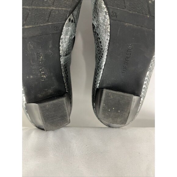 Ara Silver Metallic Snakeskin-Patterned German Booties - Picture 12 of 16